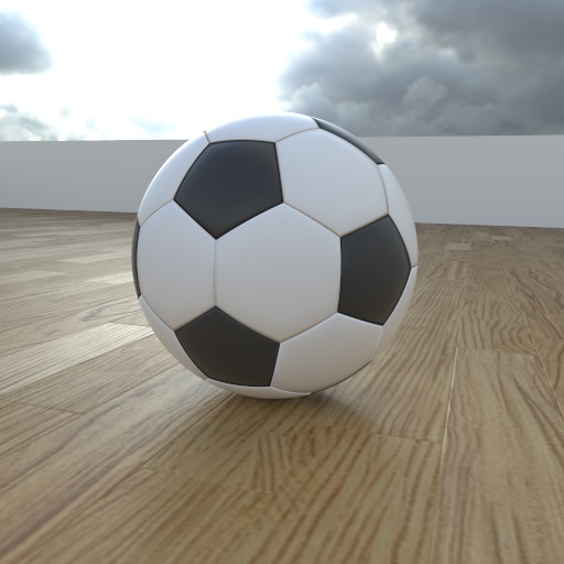 Dodecahedron-based procedural bump mapping and texturing of a sphere to look like a soccer ball